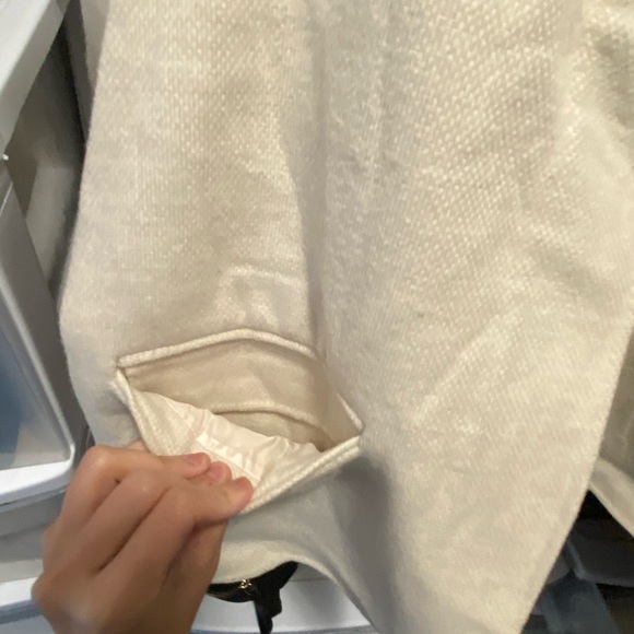 Handmade cool coat in beige 90% wool - Picture 6 of 7